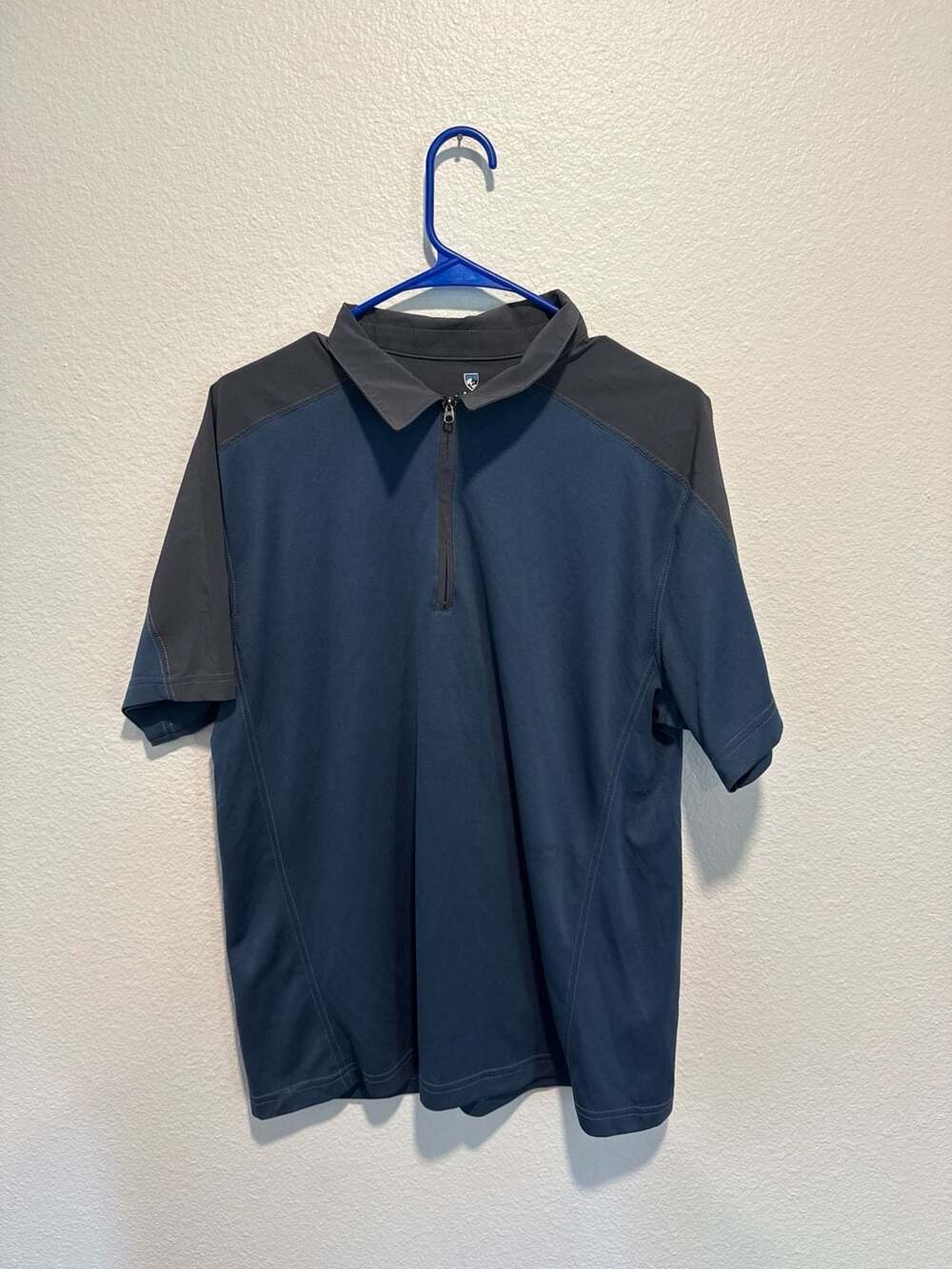 KÜHL Shadow Quarter-Zip Short Sleeve Polo Shirt - Men's Large